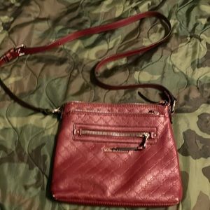 Dana Bachman burgundy crossbody purse